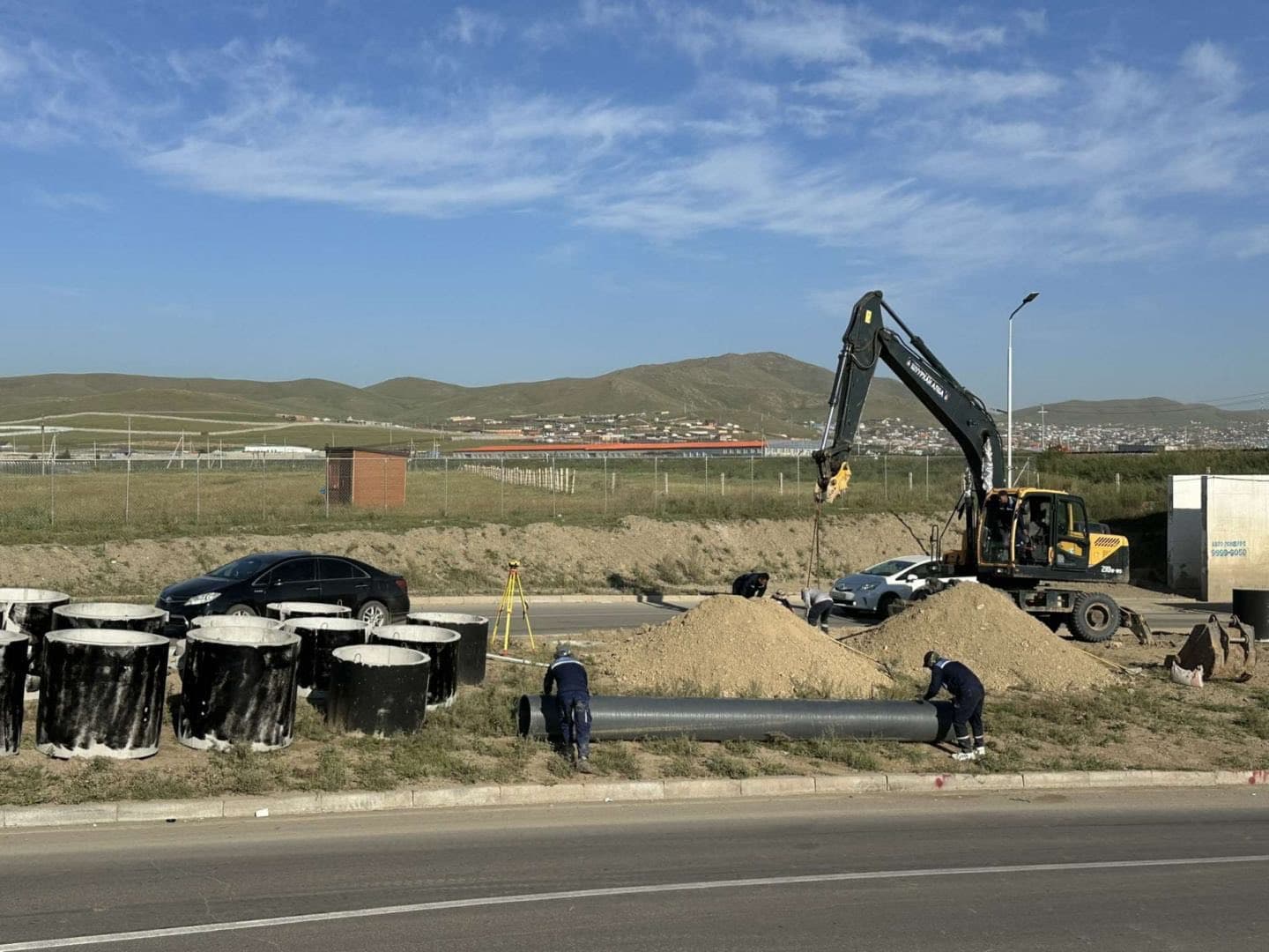 Хот өнгөрсөн хугацаанд: 17 км гаруй борооны ус зайлуулах шугам угсарлаа