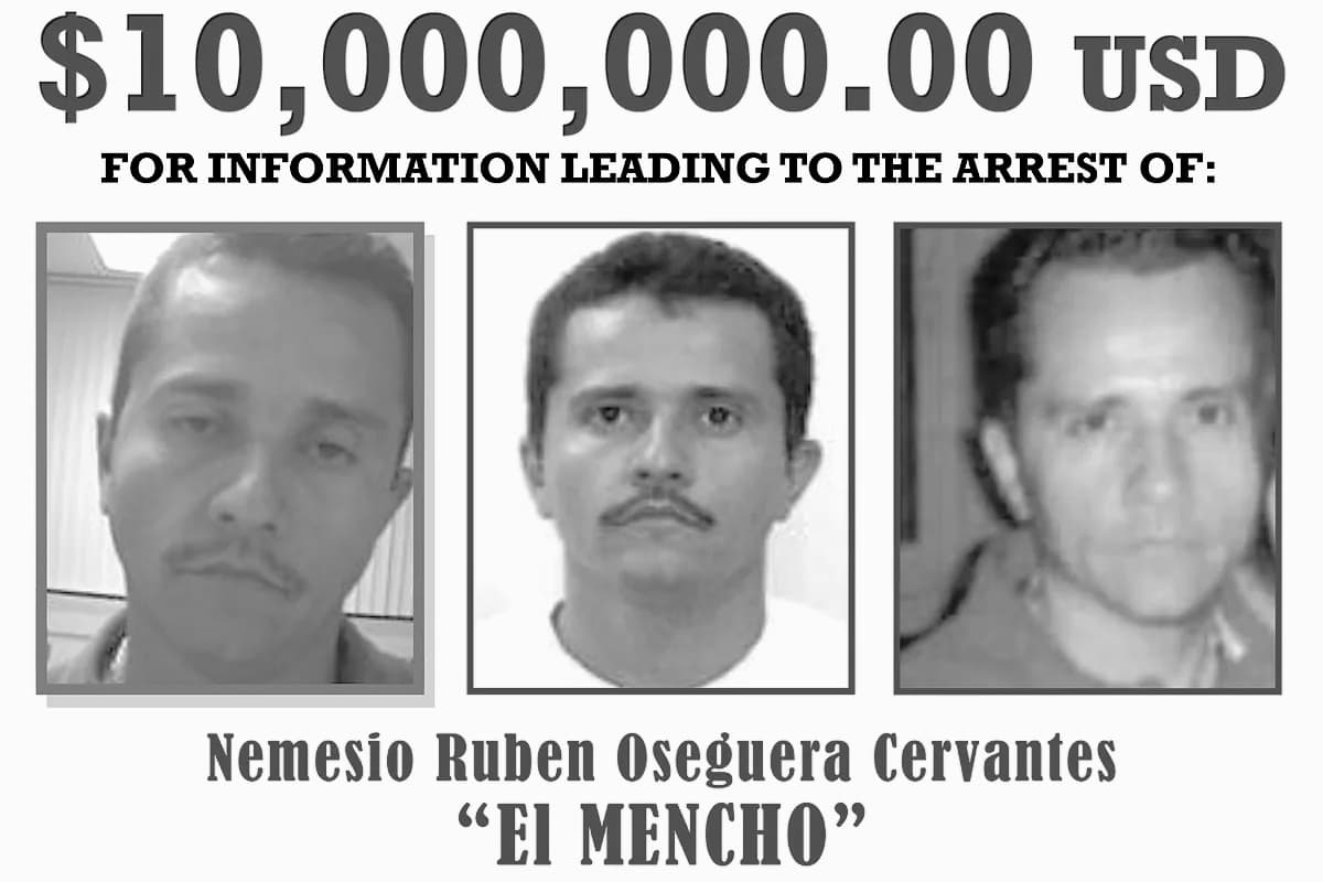  Мексикийн хар тамхины бүлэглэлийн толгойлогч “Эль Менчо” хочит Немесио Осегера алагджээ