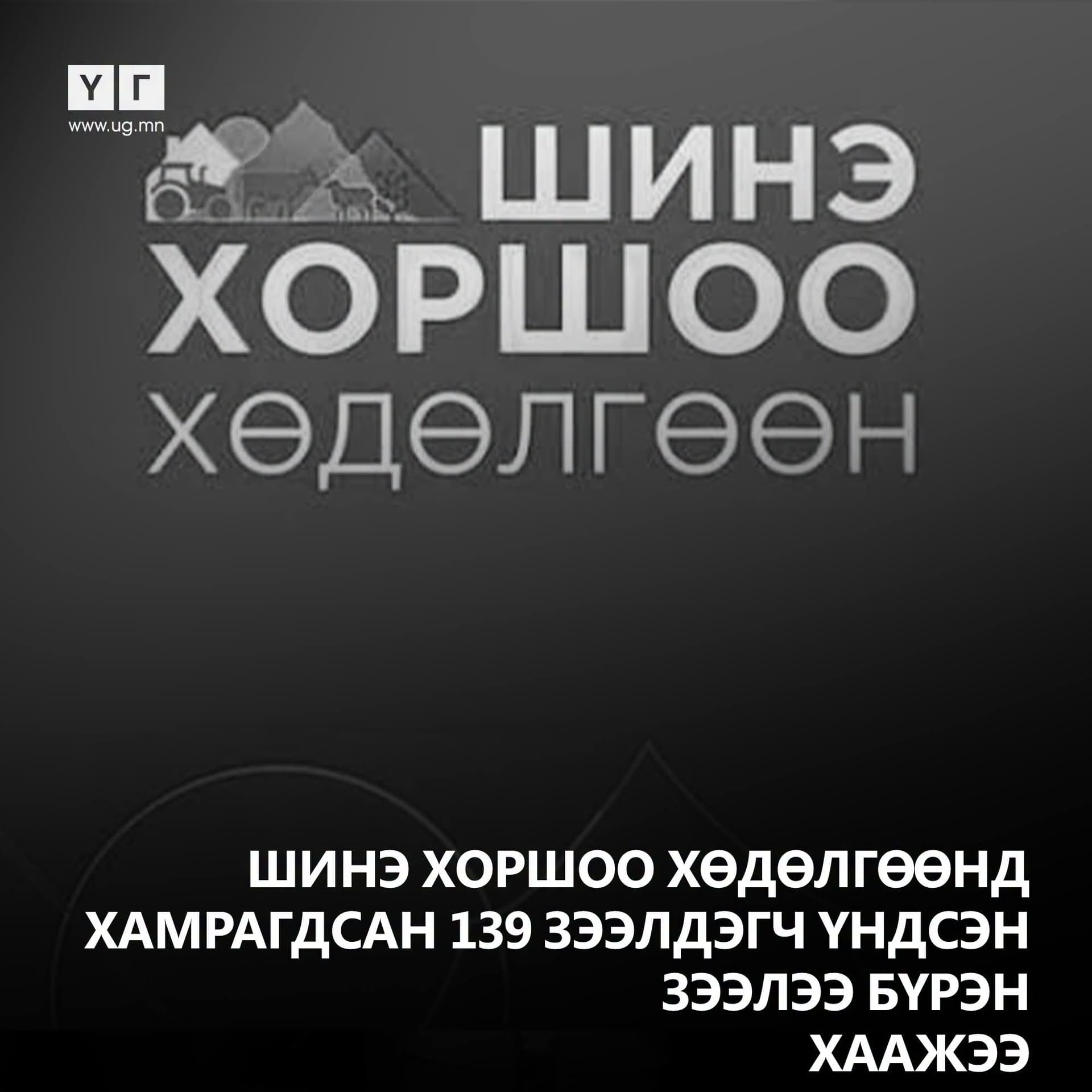 Шинэ хоршоо хөдөлгөөнд хамрагдсан 139 зээлдэгч үндсэн зээлээ бүрэн хаажээ