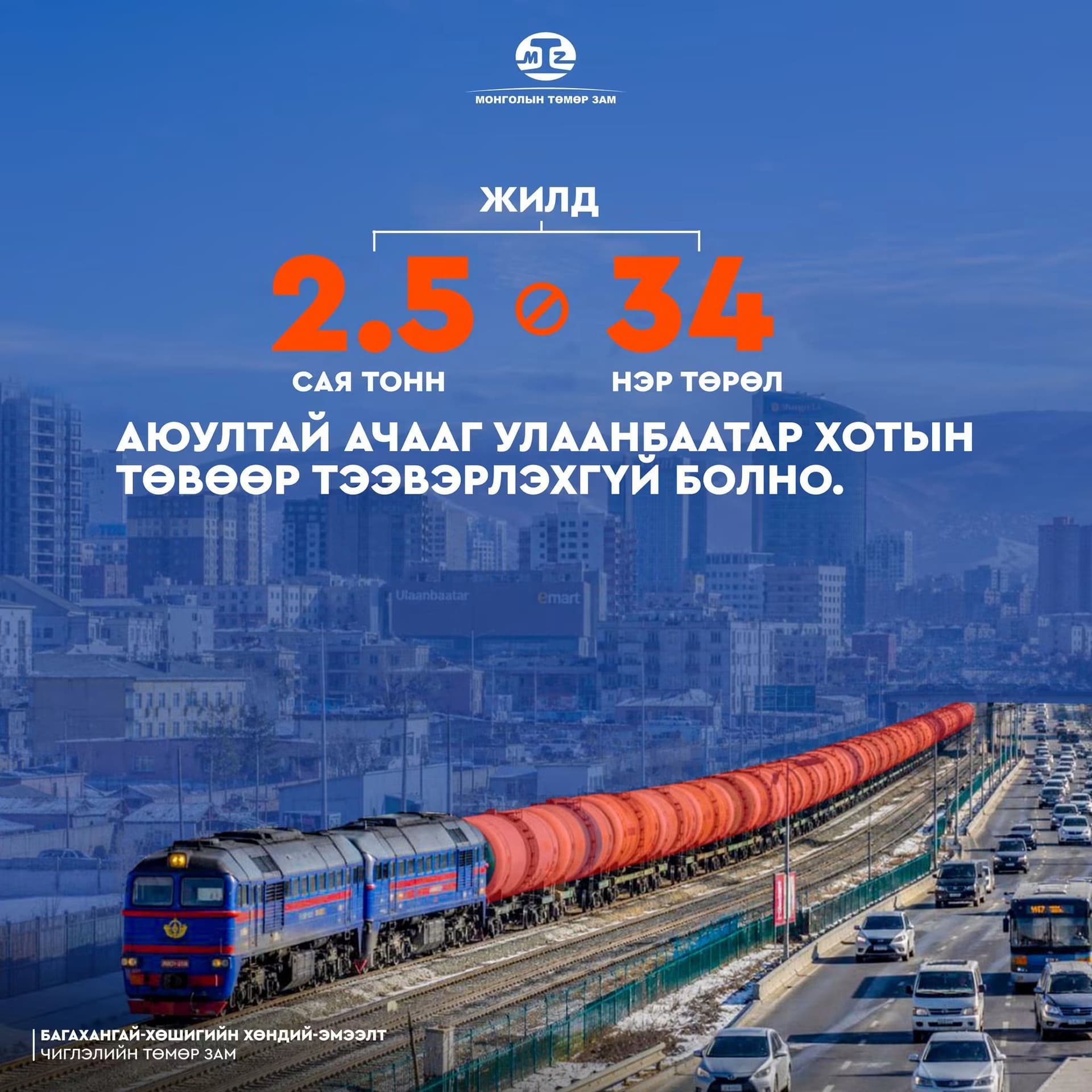 ШИНЭ ТӨМӨР ЗАМ — АЮУЛГҮЙ ТЭЭВЭР